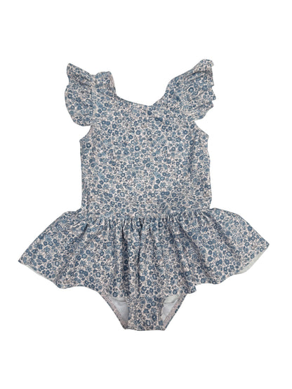 Wheat Floral Ruffle Swimsuit Size 4-5Y