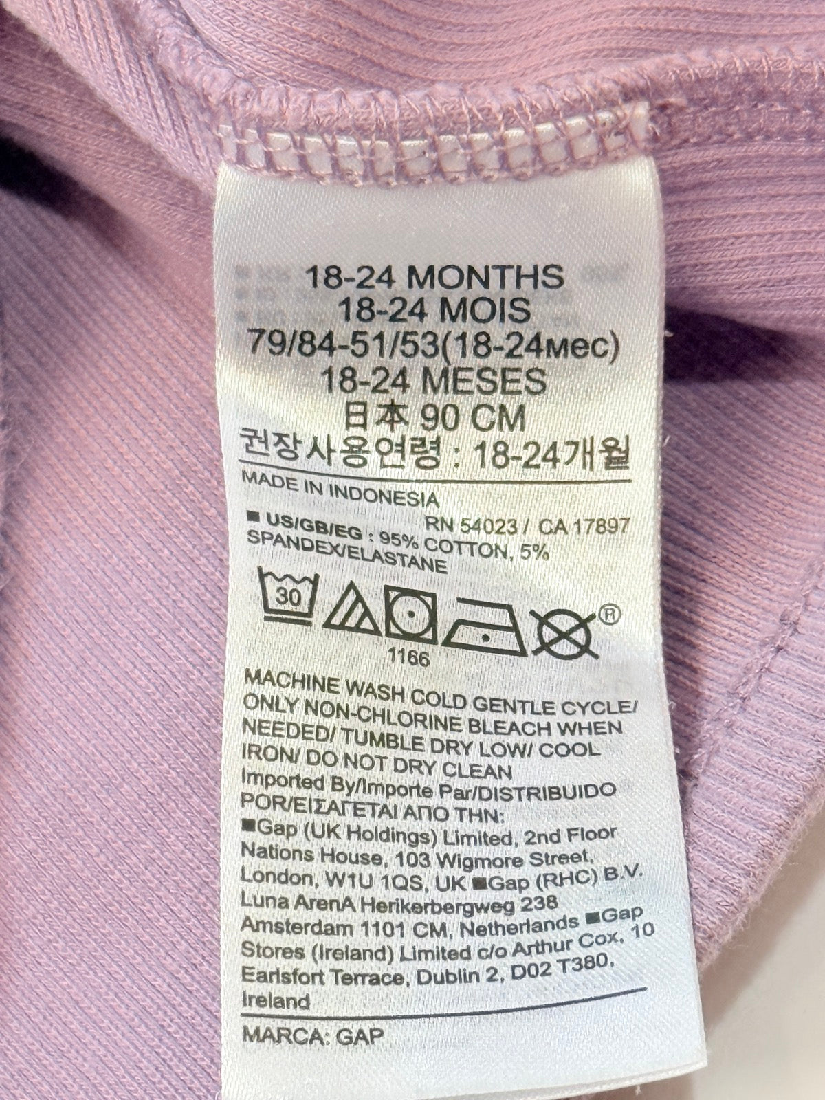 Baby Gap Purple Mock Neck Top 18-24M
