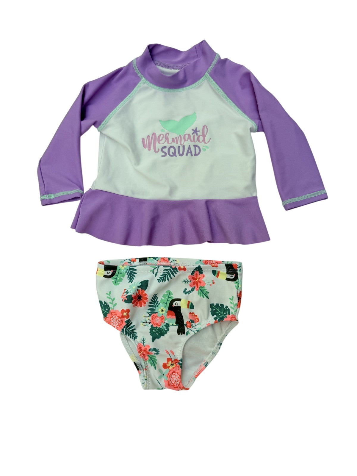Koala Baby Mermaid Squad Rashguard Set 3-6M
