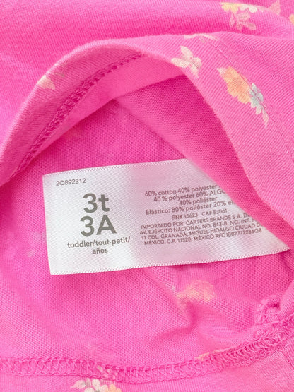 OshKosh B'gosh Floral Butterfly Pink Dress 3T