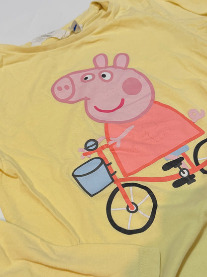 H&M Peppa Pig Yellow Long Sleeve Top 6-8Y