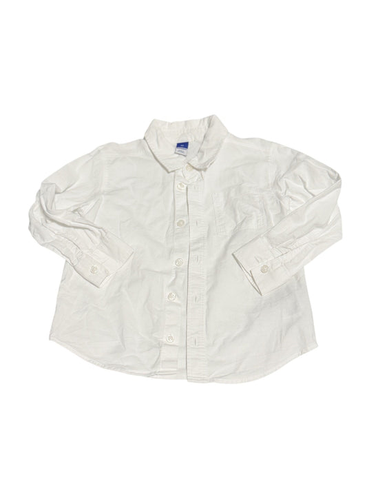 Old Navy White Button-Down Shirt 4T