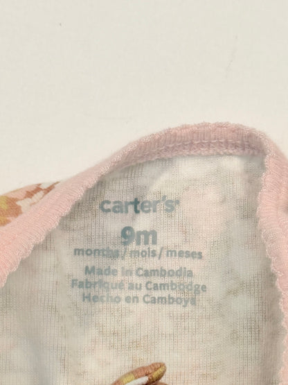 Carter's Floral Zip Sleeper 9 Months