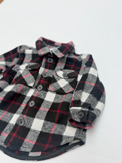 George Plaid Flannel Button-Up Shirt 2T