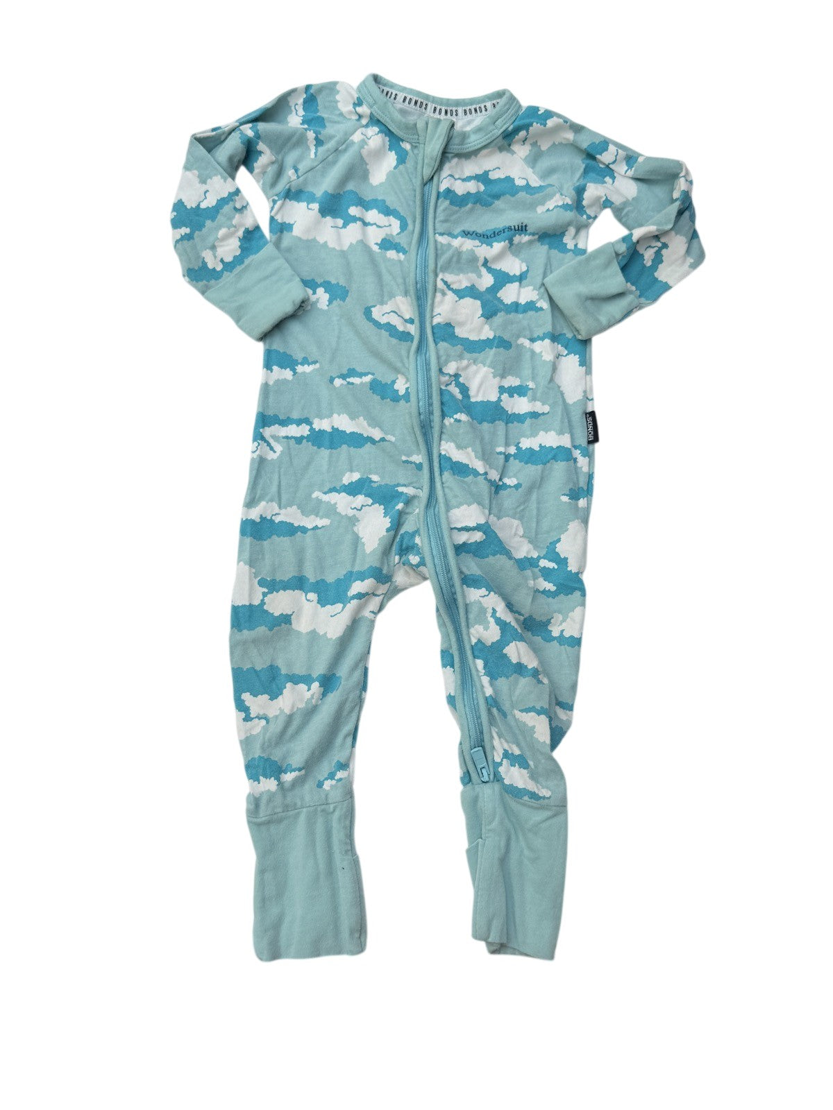Bonds Wondersuit Cloud Print Romper 6-12m