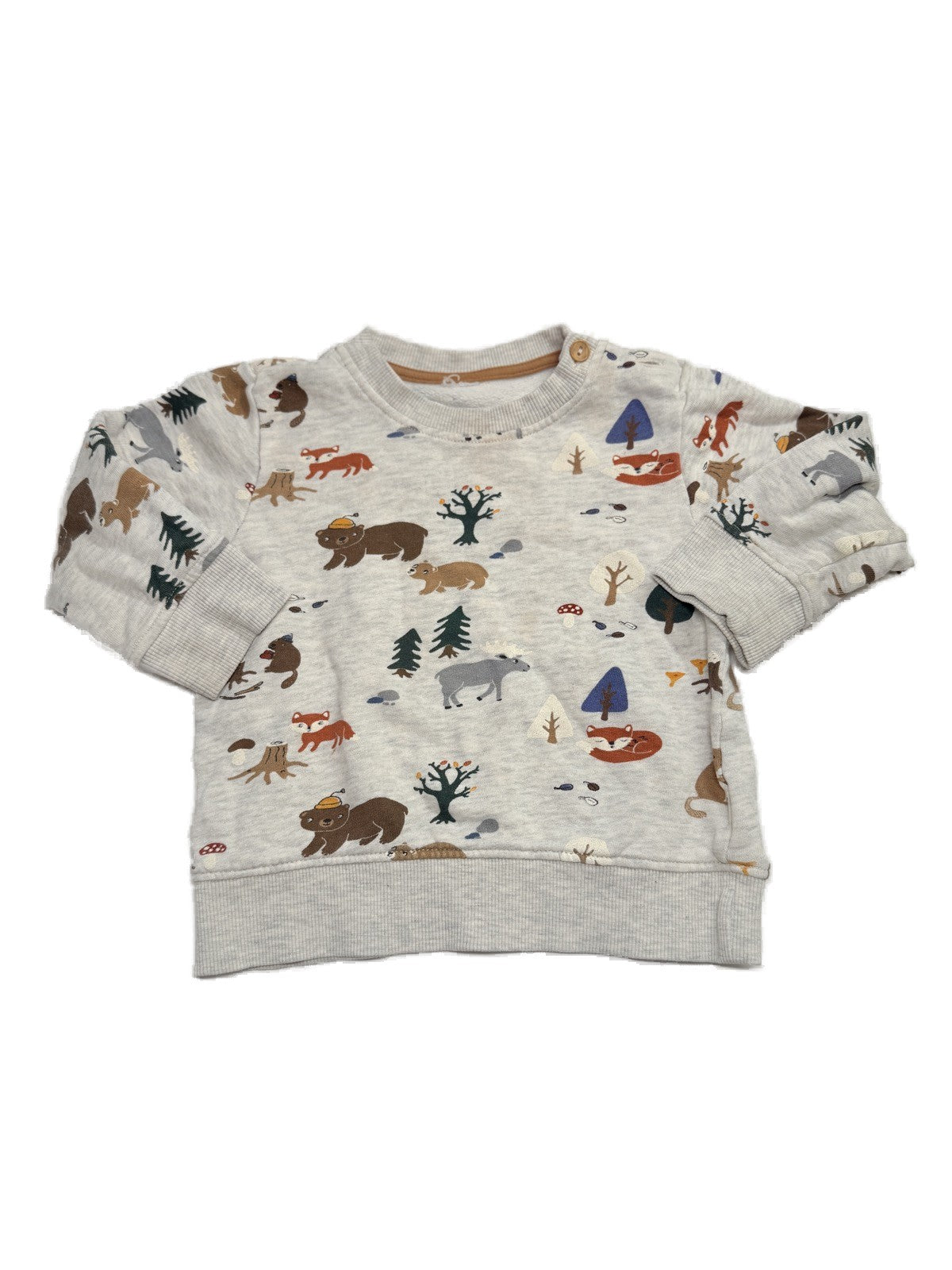 H&M Woodland Animals Sweatshirt 12-18m