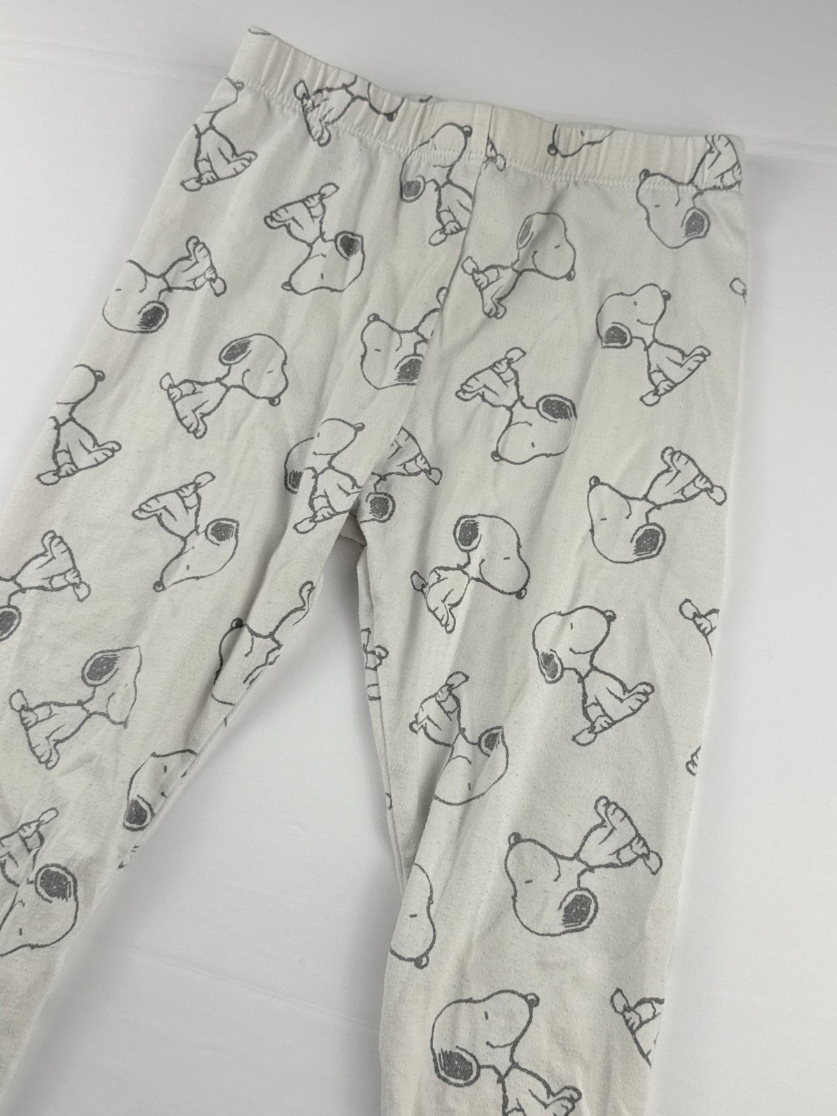 Peanuts Snoopy Print White Leggings Size 5