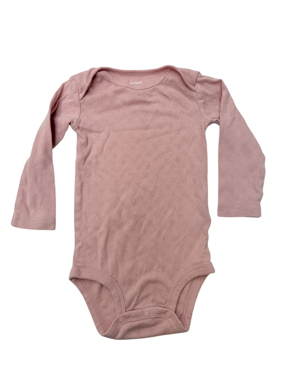 Carter's Pink Pointelle Bodysuit 12M