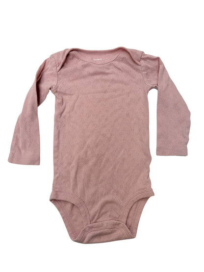 Carter's Pink Pointelle Bodysuit 12M
