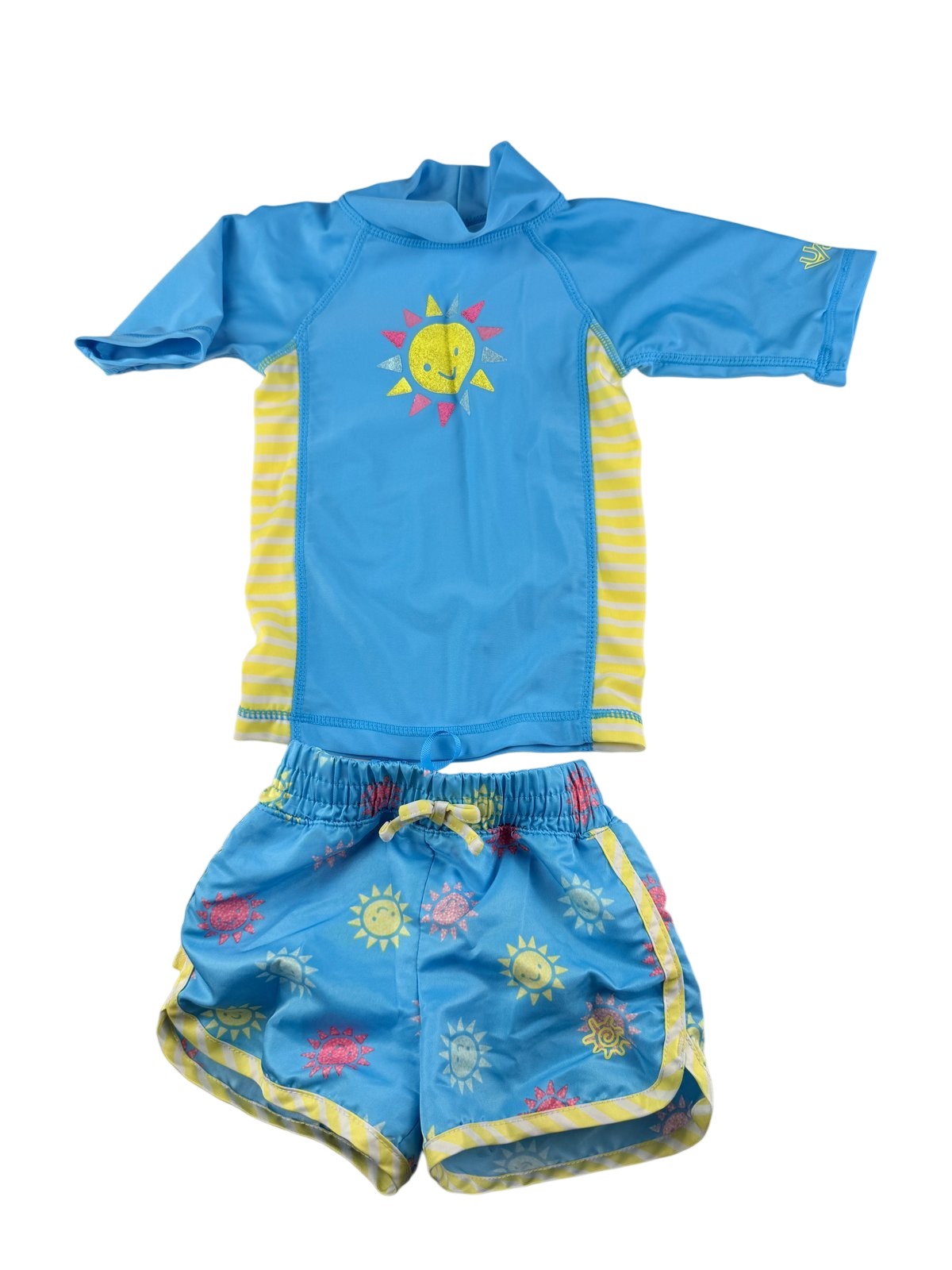UV Skinz Sun Print Rashguard Swim Set 12/18M