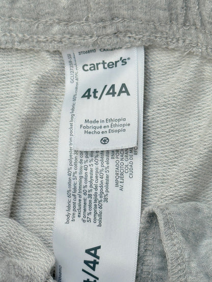 Carter's Gray Jogger Pants Size 4T