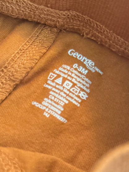 George Baby Mustard Jogger Pants 0-3M