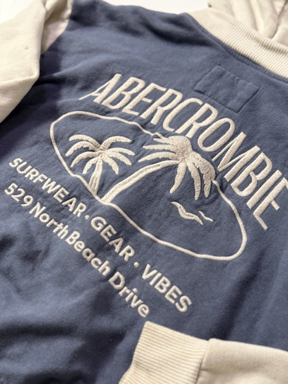 Hoodie Abercrombie Kids Navy Tan Size 9/10