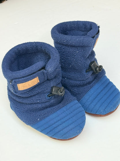 Jan & Jul Navy Fleece Baby Booties Size S