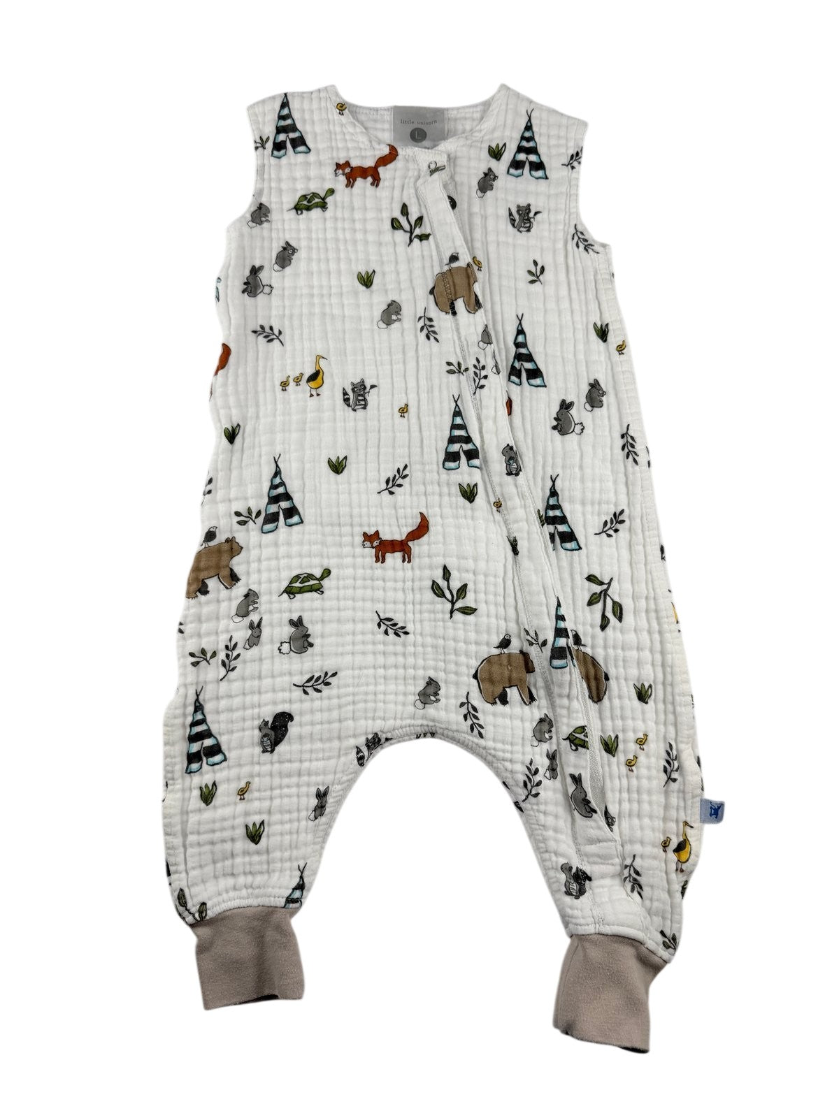 Little Unicorn Woodland Muslin Sleep Sack 12-18M