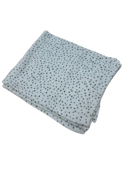 Leer King Grey Polka Dot Flannel Baby Blanket