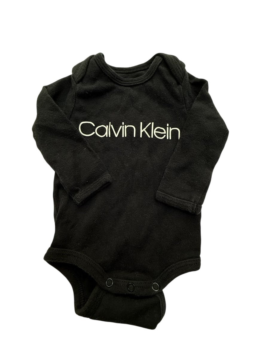 Calvin Klein Long Sleeve Bodysuit 0-3M
