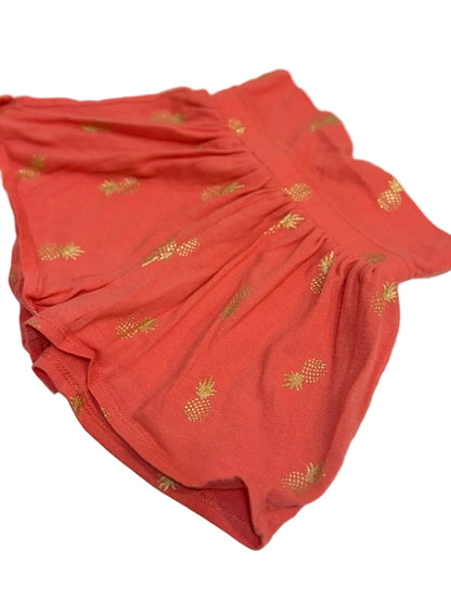 Old Navy Coral Pineapple Shorts 18-24M