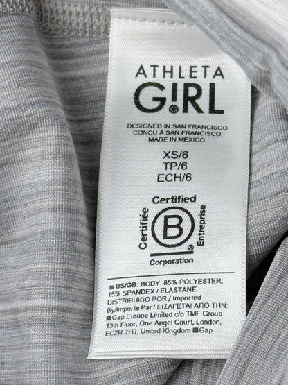 NWT - Athleta Girl High Rise Chit Chat Gray Leggings XS/6