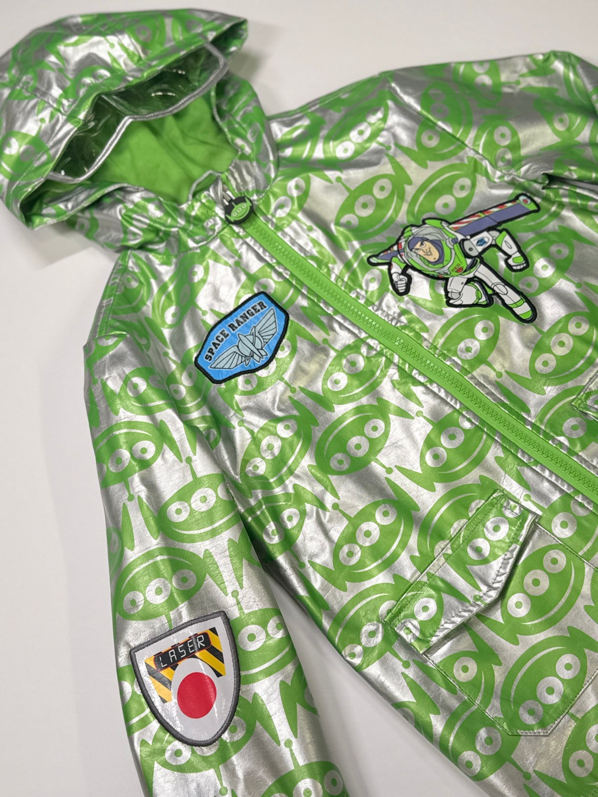 Disney Buzz Lightyear Raincoat Jacket Size 4