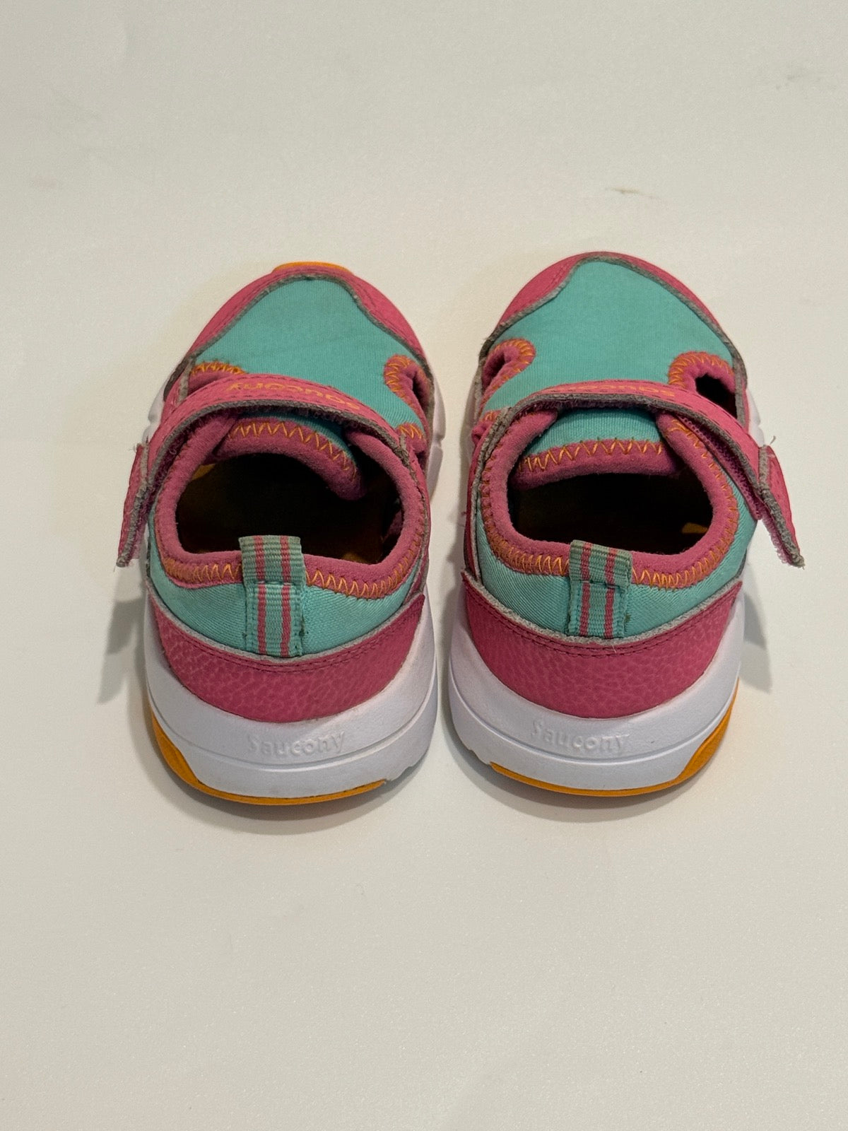 Saucony Pink Teal Sandal Sneaker Size 6M