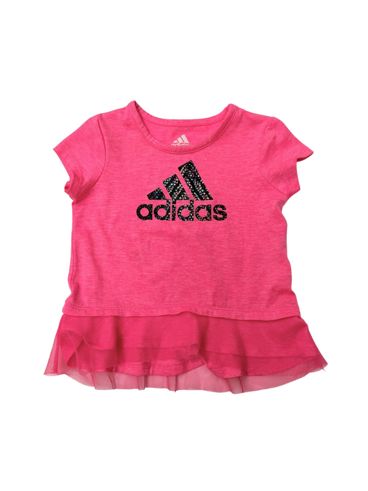 Adidas Pink Mesh Hem T-Shirt 9M