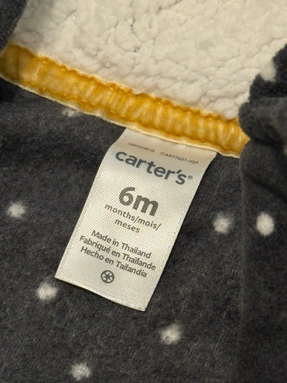 Carter's Polka Dot Sherpa Hooded Jacket 6M