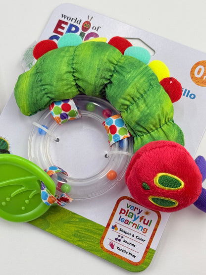 Eric Carle Very Hungry Caterpillar Book & Ring Rattle