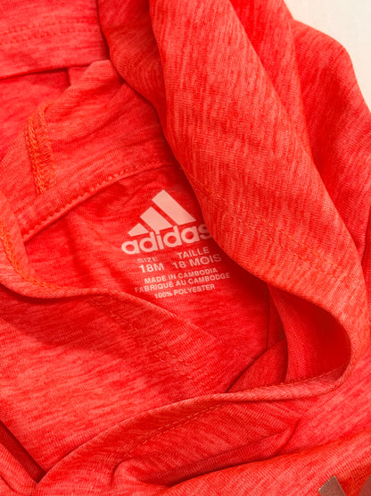 Adidas Coral Ruffle Hoodie Long Sleeve 18M