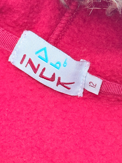 Inuk Red Fleece Arctic Hooded Jacket 12M
