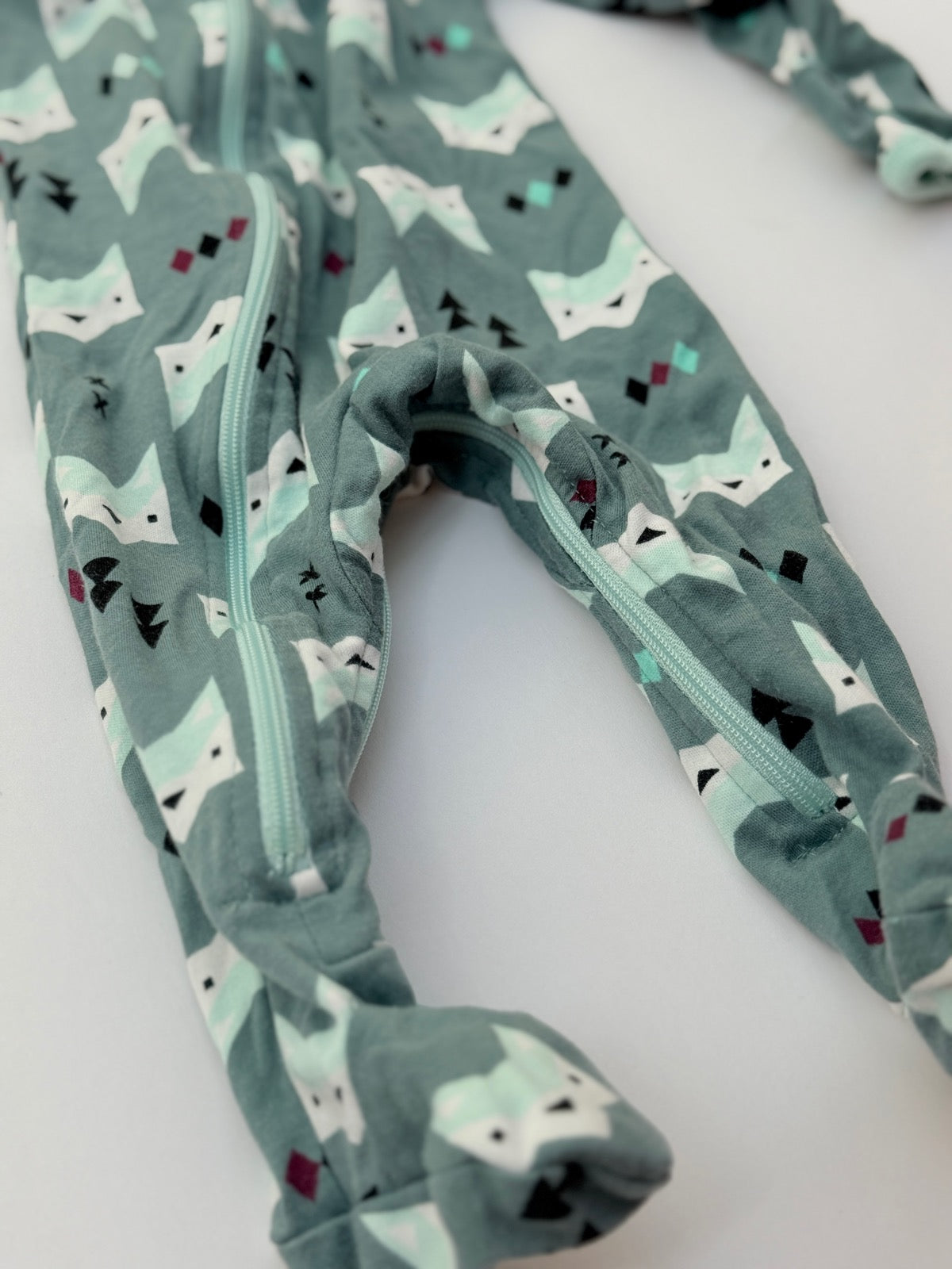 Zippy Jamz Fox Print Footed Sleeper 0-3M