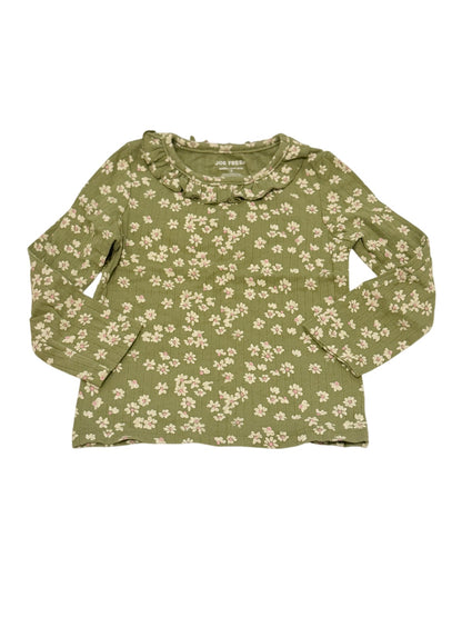 Joe Fresh Floral Ruffle Neck Top Size 3T