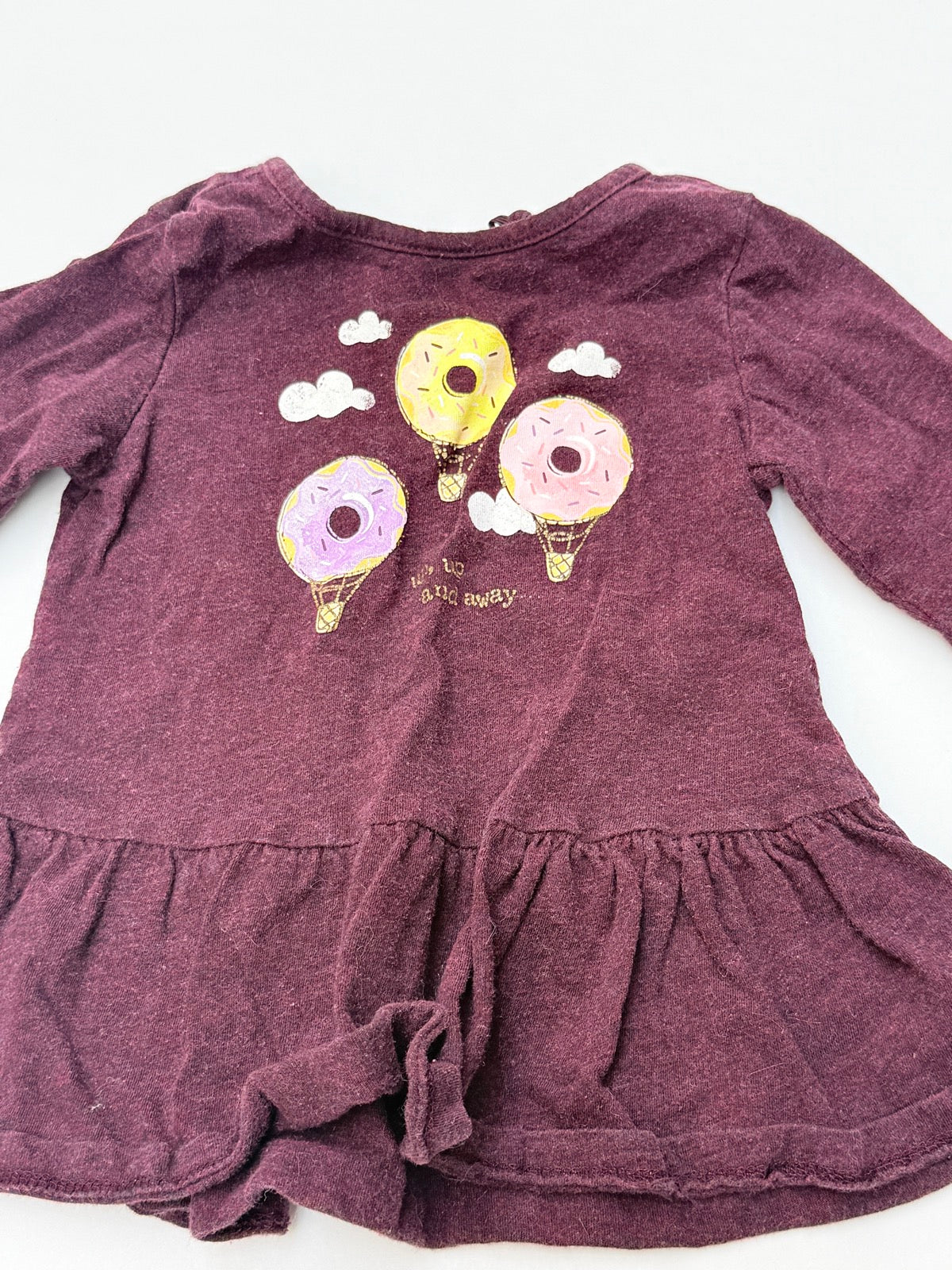 George Donut Balloon Print Dress 6-12M