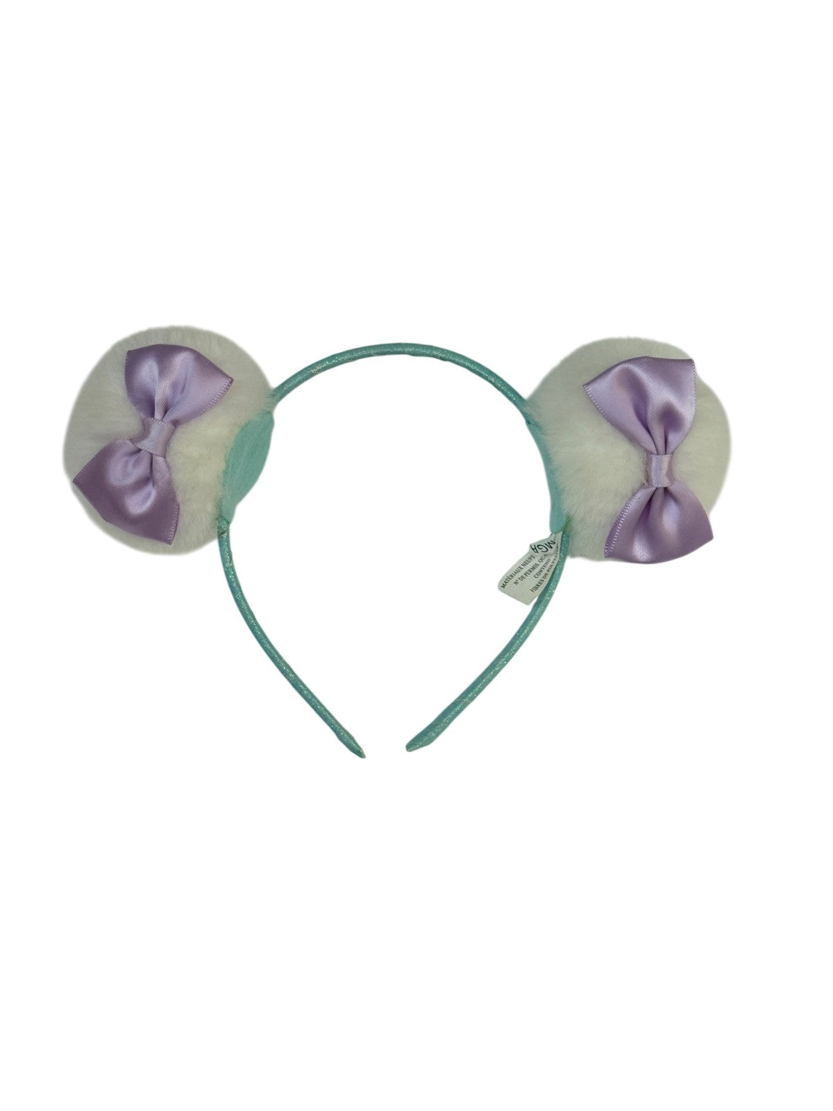 Disney Minnie Mouse Style Puff Ears Headband Teal Purple 3Y+