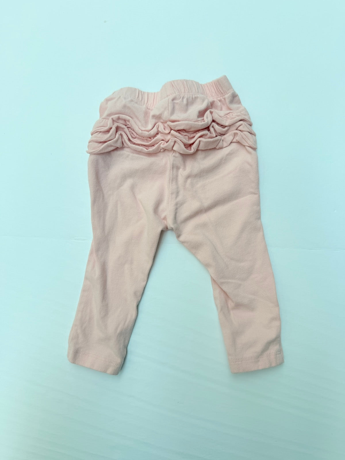 Old Navy Pink Ruffle Leggings 6-12M