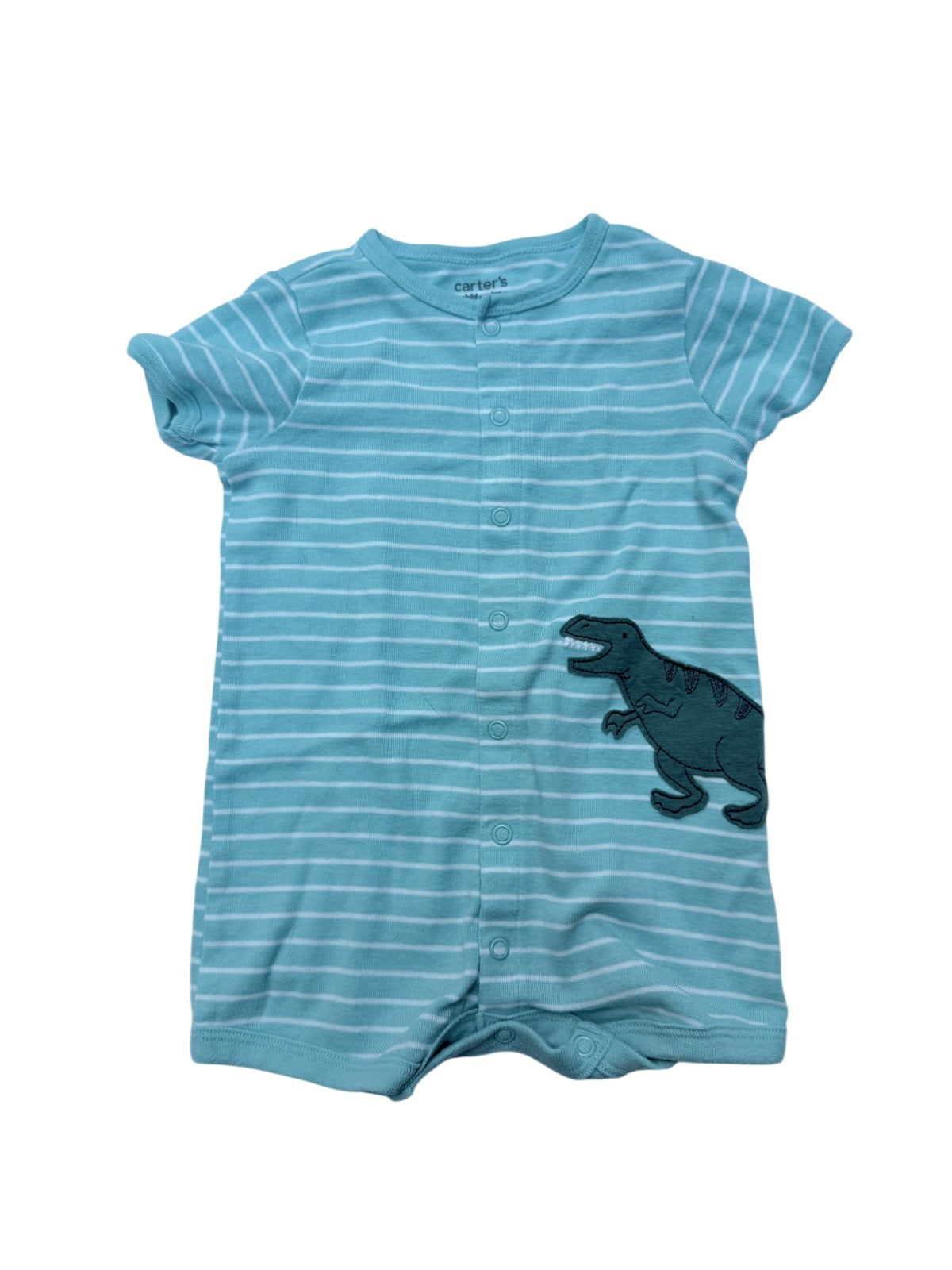 Carter's Dinosaur Striped Romper 12M