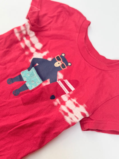 Pekkle Surfing Bear Tie-Dye T-Shirt 24M