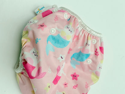 Babygoal Pink Mermaid Reusable Swim Diaper
