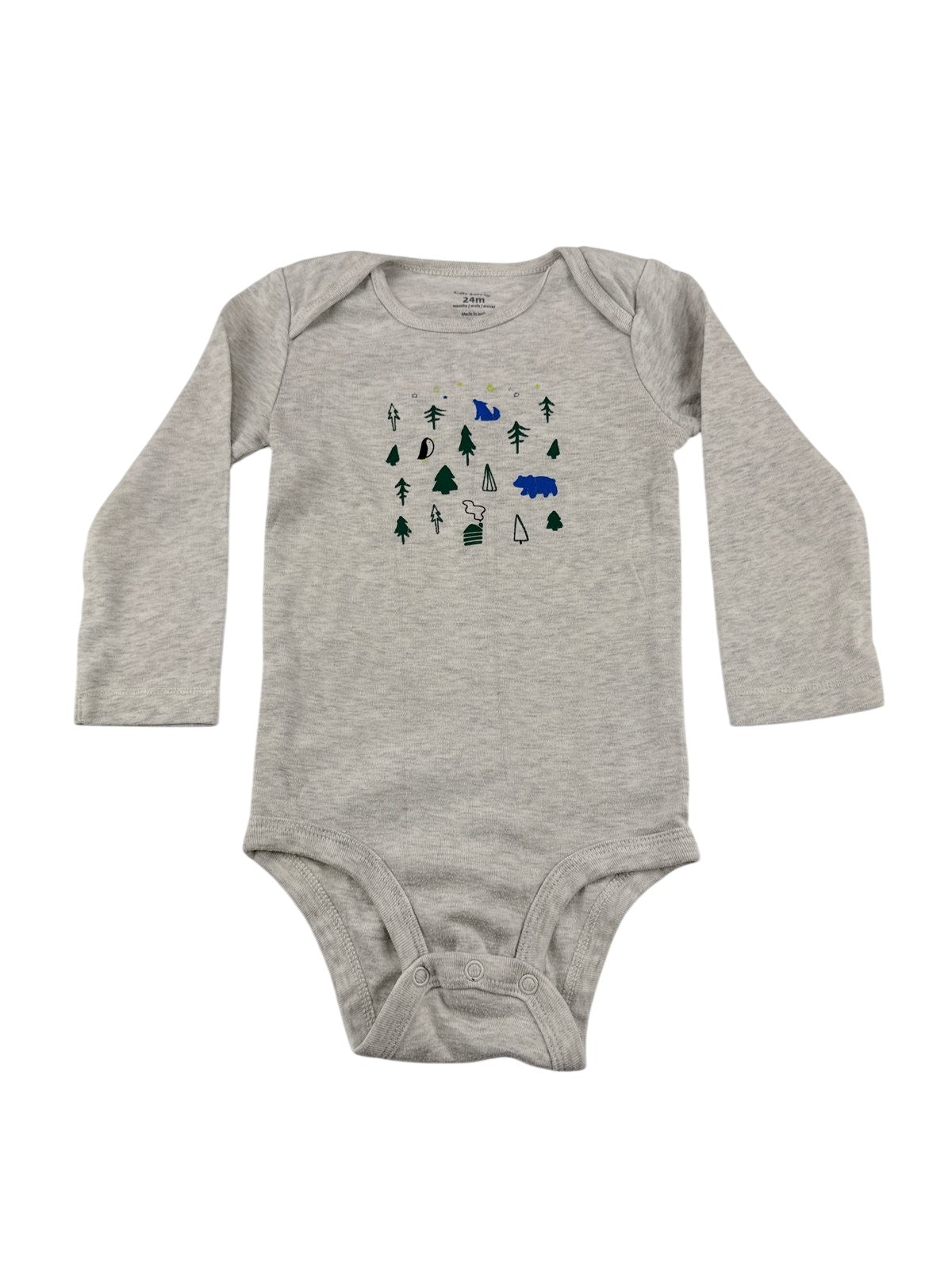Carter's Gray Forest Print Bodysuit 24M