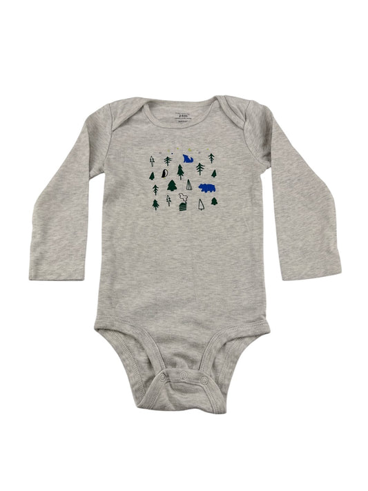Carter's Gray Forest Print Bodysuit 24M