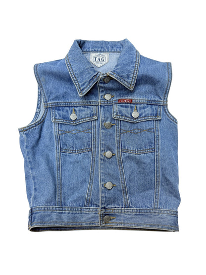 TAG Denim Vest Mickey Mouse Baseball 8-10Y