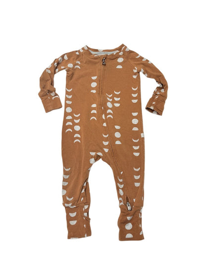 Loulou Lollipop Moon Phase Print Zip Romper 6-12M