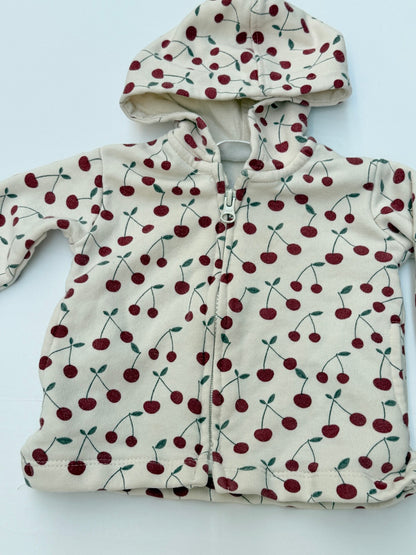 Zara Baby Cherry Print Hoodie 3-6M