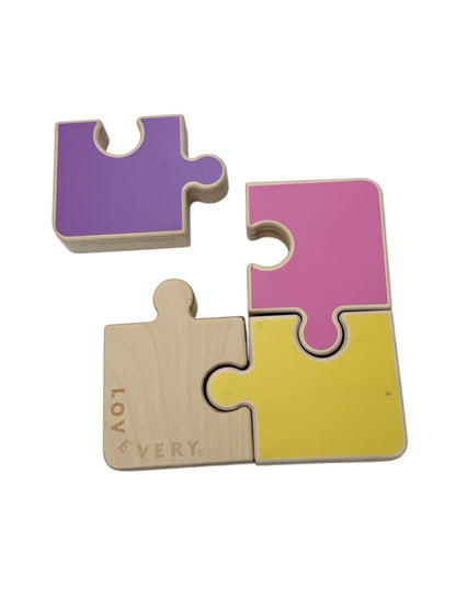 Lovevery Wooden Jumbo Puzzle Piece Toy
