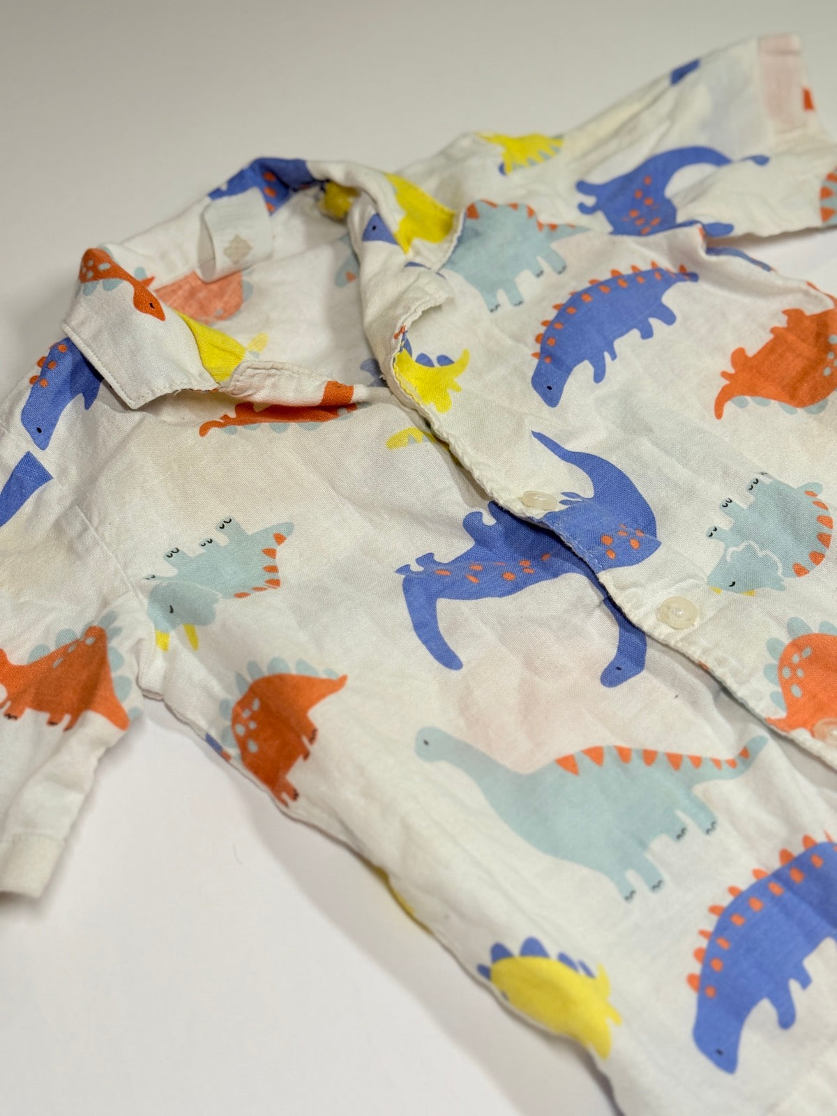 H&M Dinosaur Print Shirt & Shorts Set 18M