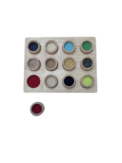 TickiT Wooden Tactile Matching Discs Board
