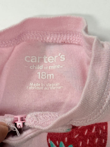 Carter's Child of Mine Strawberry Sleeper 18M