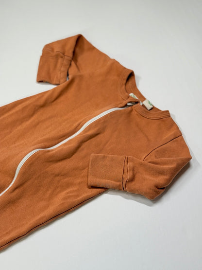 Parade Rust Zipper Footed Sleeper Romper 6-12m