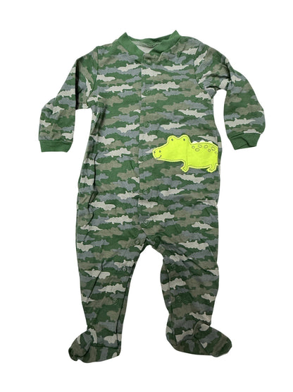 Child of Mine Camo Alligator Footed Sleeper 3-6M
