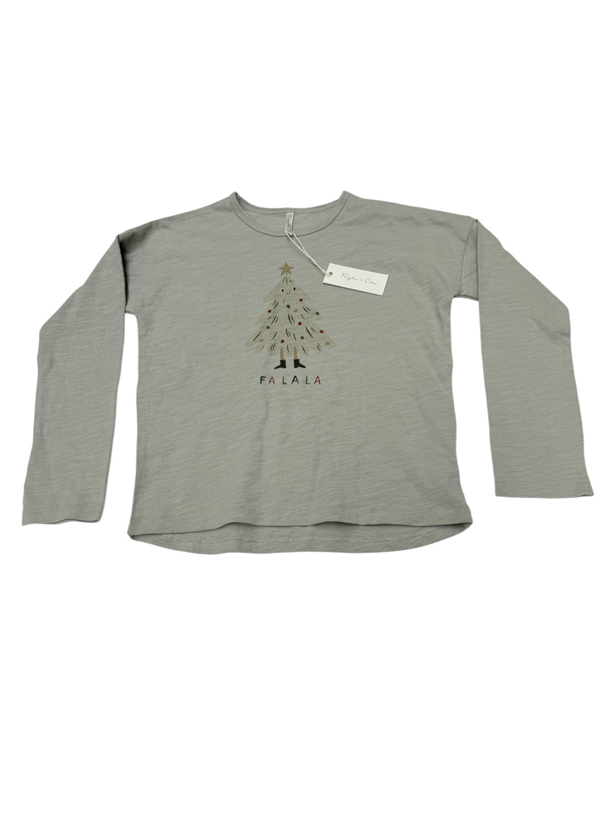 NWT - Rylee + Cru Fa La La Christmas Tree T-Shirt 6-7Y